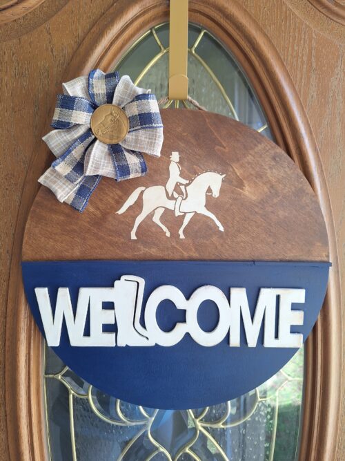 Vintage Dressage Welcome Sign